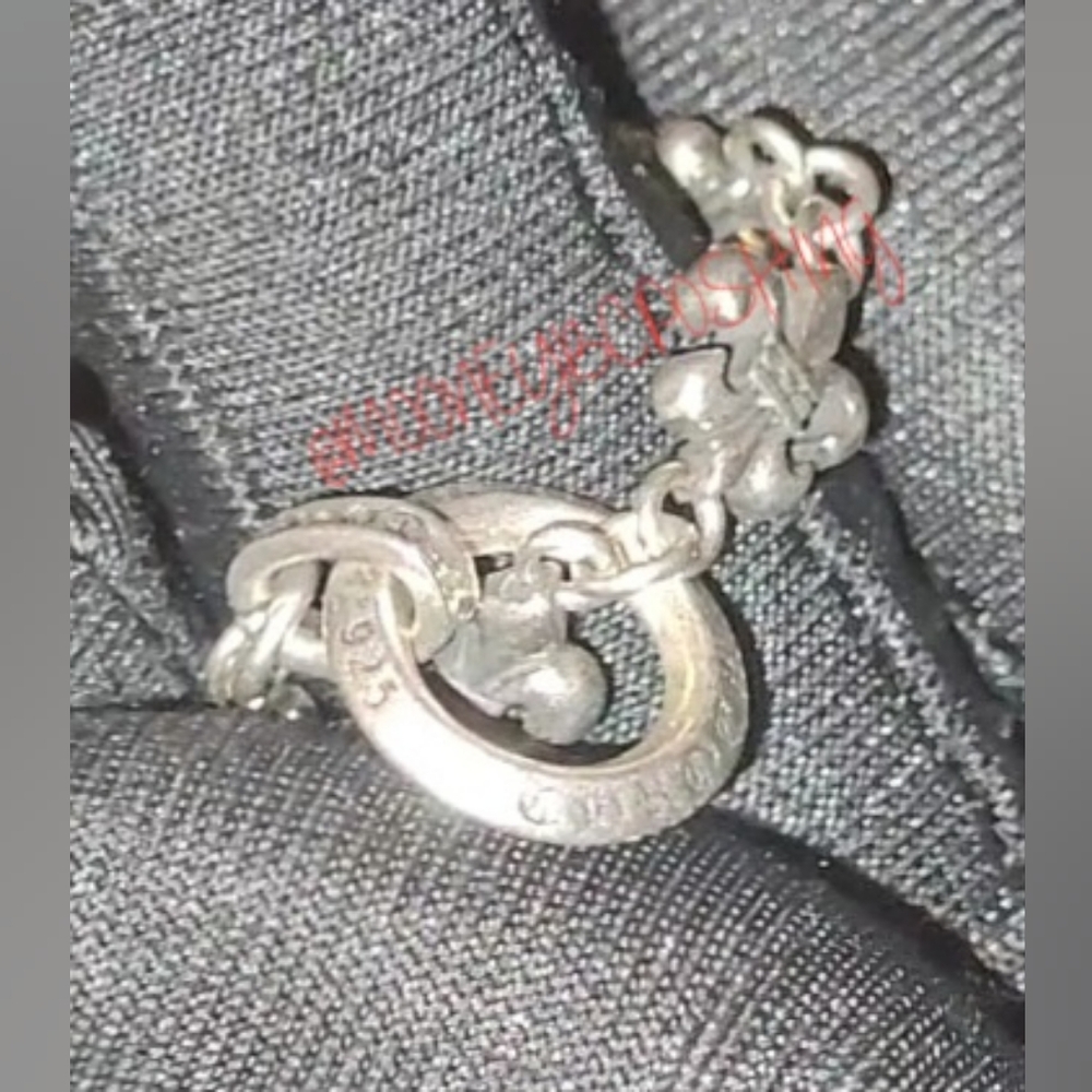 VINTAGE CHROME HEARTS RARE Fleur necklace  Authentic 925 WITH COA - Picture 9 of 17